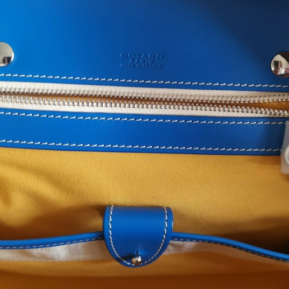 Auth Goyard Ambassede MM in **Rare** Light Blue - Picture 8 of 12